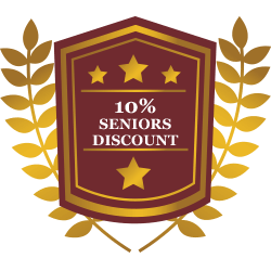 %10 Seniors Discount